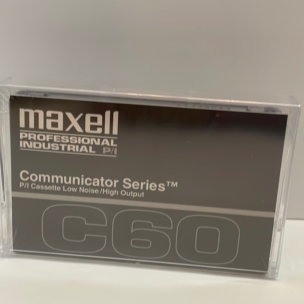 Maxell C60 Professional Industrial P/I Cassette Communicator Series Sealed New
